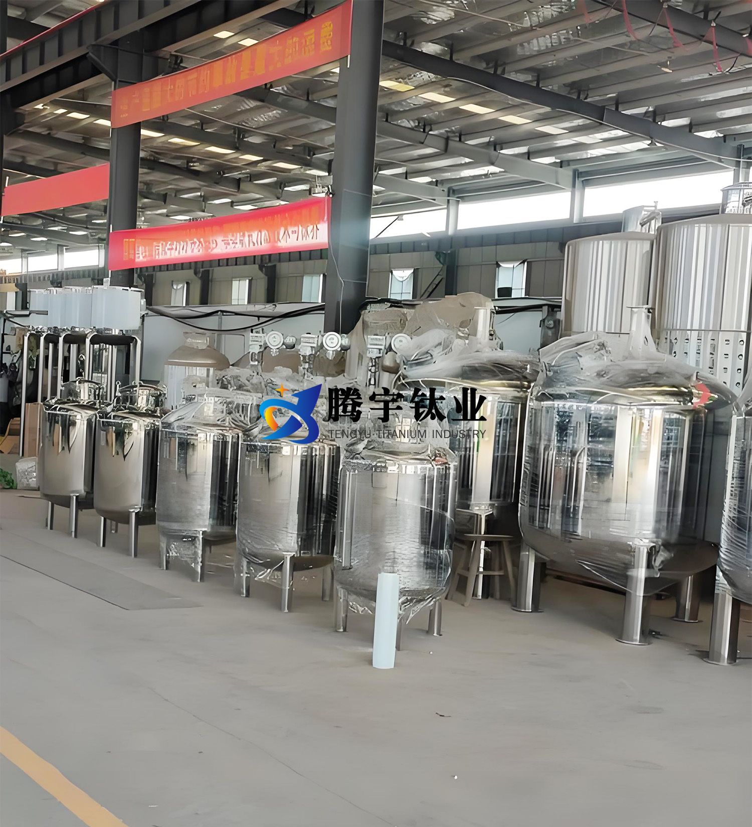 騰宇鈦業定制化工制藥工程用鈦結晶罐設備